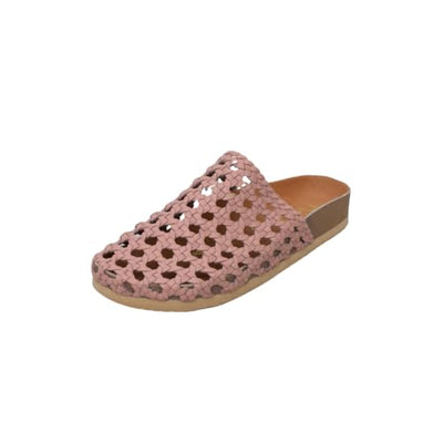Macarena Collection Sandals women Huarache Sandal Colorful Leather Mexican Handcrafted Leather Woven Slides - Mexican Artisan Slip-On Shoes Style 004