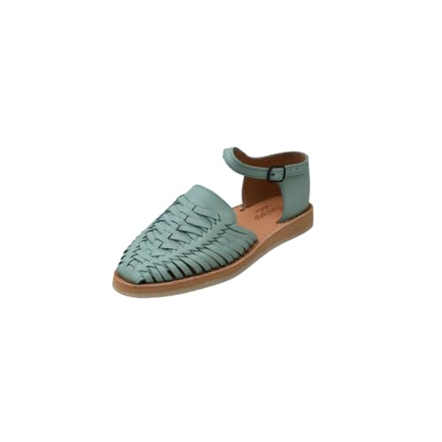 Macarena Collection-Sandals women Huarache Sandal Colorful Leather Mexican Style 3050 Ankle Strap