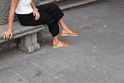 Macarena Collection Sandals women Huarache Sandal Colorful Leather Mexican Style 911 Ankle Strap