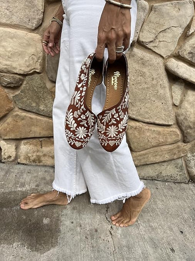 Macarena Collection Sandals women Huarache Sandal Colorful Leather Mexican Comfort Walking Handcrafted Leather Embroidered Flats - Mexican Artisan Design Maky