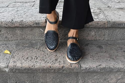 Macarena Collection Sandals women Huarache Sandal Colorful Leather Mexican Style 911 Ankle Strap