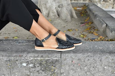 Macarena Collection Sandals women Huarache Sandal Colorful Leather Mexican Style 911 Ankle Strap